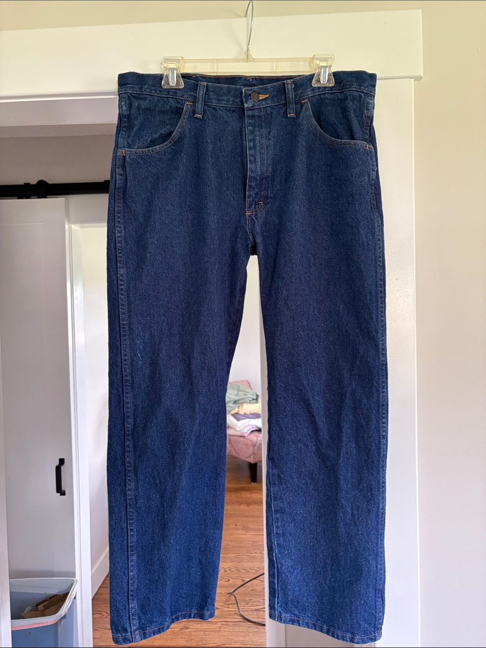 Rustler Men's Dark Blue Straight Jeans 36/29